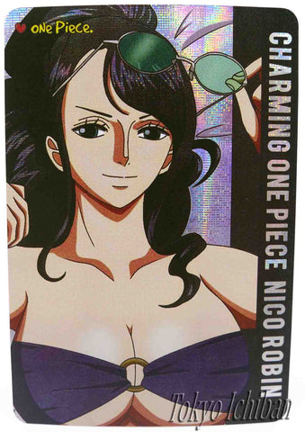 sexy card one piece nico robin beach charming edition 1