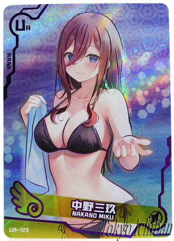 Doujin Card Quintessential Quintuplets Miku Nakano Bikini Goddess Story UR-123