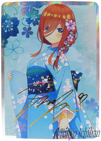 Card Quintessential Quintuplets Miku Nakano Yukata Kimono