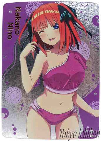 Doujin Card Quintessential Quintuplets Nino Nakano Swimsuit