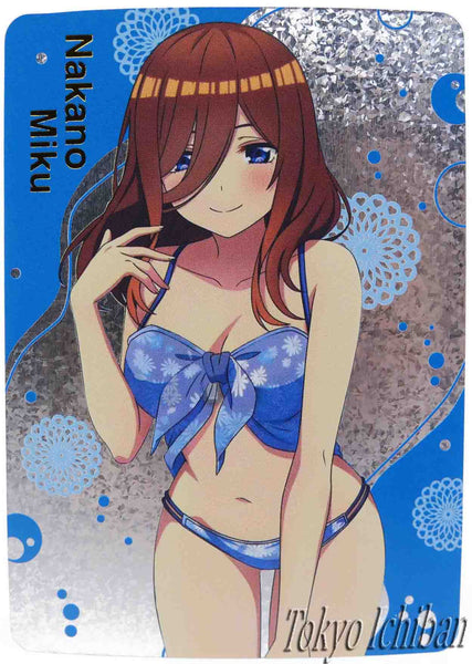 Doujin Card Quintessential Quintuplets Miku Nakano Swimsuit