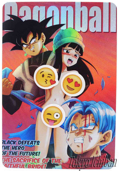 Dragon Ball Hentai Card Black Goku & Trunks & Maï