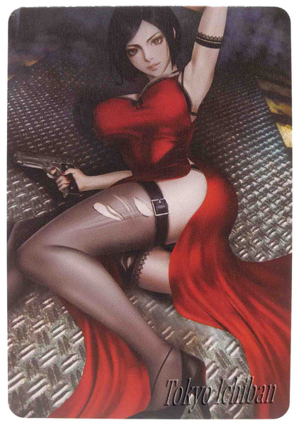 Resident Evil X Final Fantasy VII Sexy Trading Card Ada Wong & Tifa Lockhart metallic effects